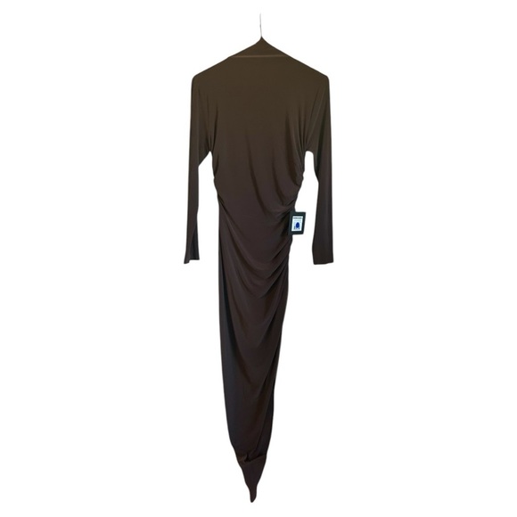 Norma Kamali Brown Asymmetrical Dress - Picture 3 of 13